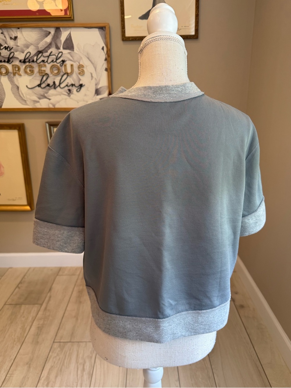 Nike Reversible Grey Alabama Short Sleeve Sweatshirt Crewneck Tee - Picture 4 of 9